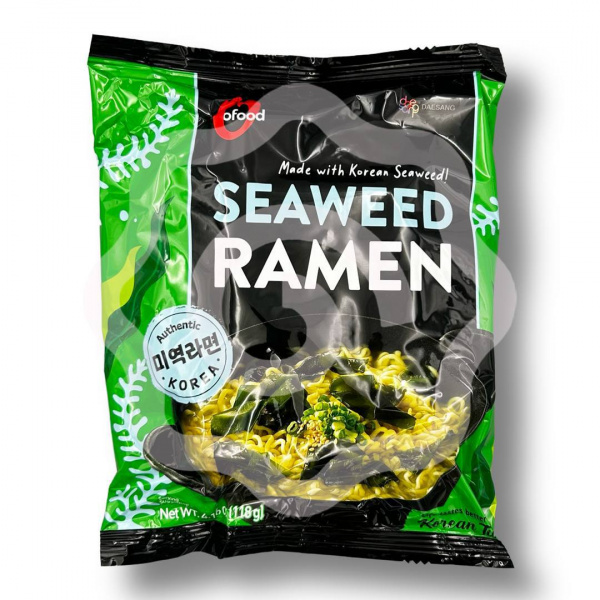 Рамен «Daesang» не острый  со вкусом морских водорослей 118 г (Южная Корея) 1/24