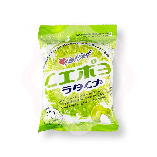 Карамельные конфеты соленые со вкусом лайма с витамином С 120 г (Тайланд)