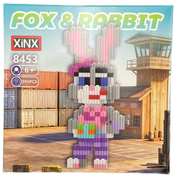 3д конструктор «Fox & Rabbit» Кролик 595 деталей