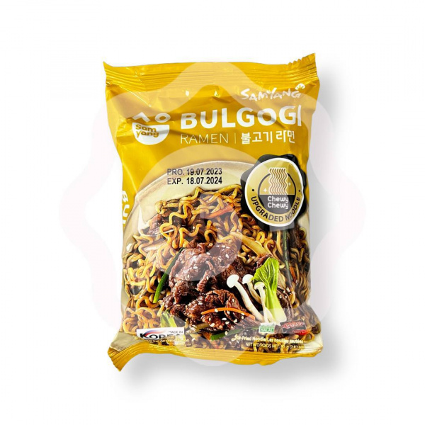 Рамен «Samyang» в не остром кисло-сладком соусе пулькоги Samyang 80 г (Южная Корея)