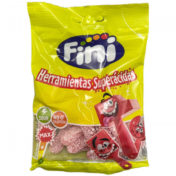 Мармелад кислый «Fini» без глютена со вкусом клубники 80 г (Испания)