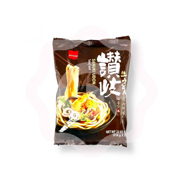 Лапша удон со вкусом морепродуктов 642 г (Корея)