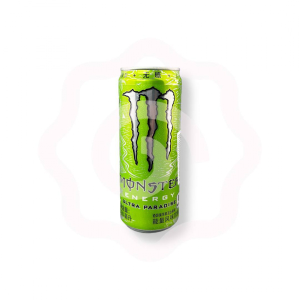Энергетический напиток без сахара «Monster energy» со вкусом киви и яблока 330 мл (Китай)