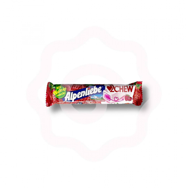 Жевательные конфеты «ALPENLIEBE 2 CHEW» со вкусом клубники 24,5 г (Вьетнам) 1/16/384