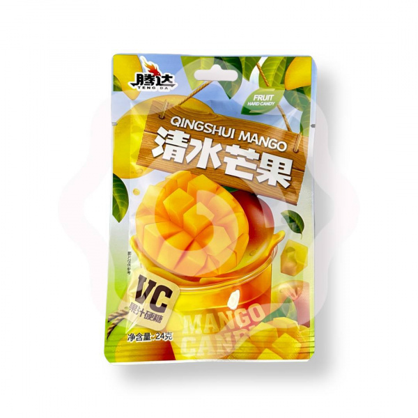 Карамель TENGDA "Qingshui. Вкусовой микс" леденцовая 24 г