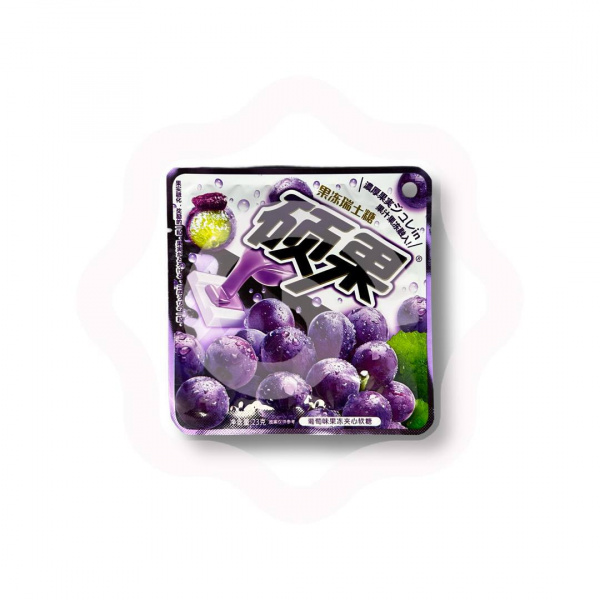 Конфеты SHENGWANG "Fruit Jelly" жевательные с натуральным соком и вкусом винограда 23 г